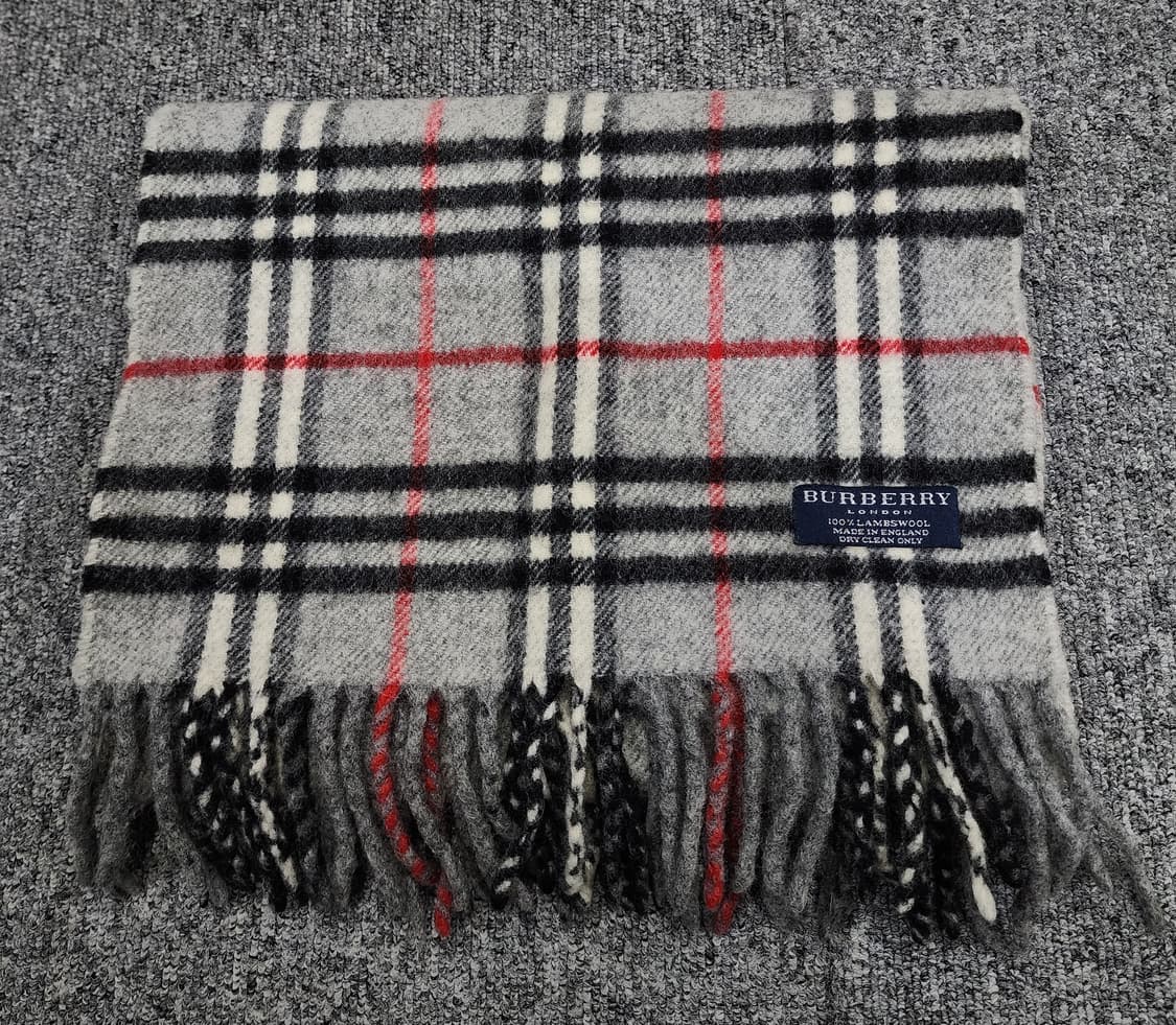 버버리 램스울 노바체크 그레이 머플러 목도리 상품이미지2