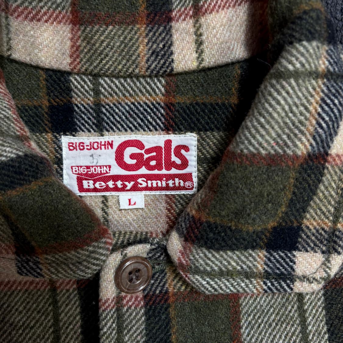 빅존 베티스미스 체크무늬 자켓 L 상품이미지4