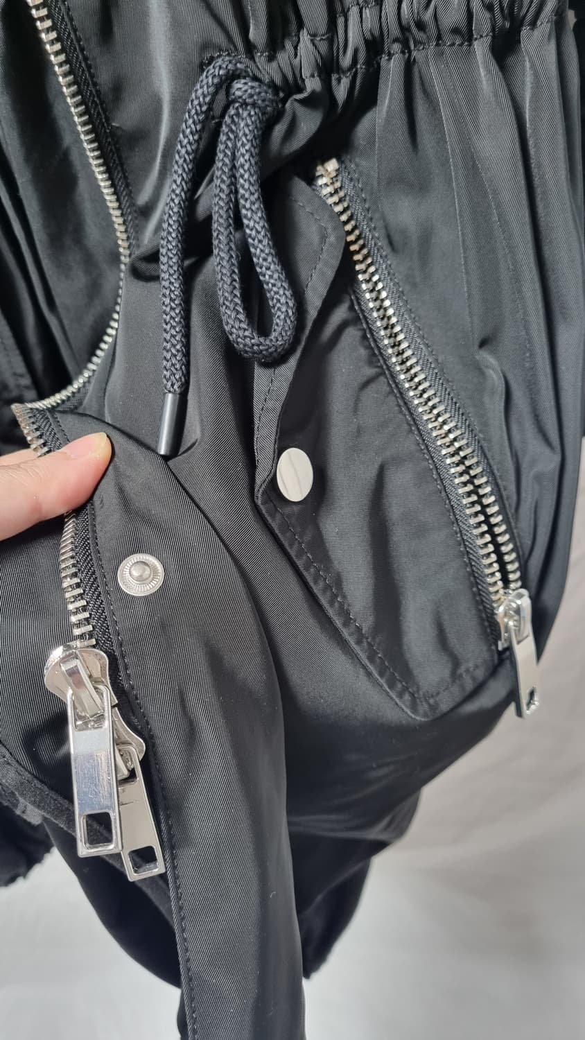 Zara 베이직 블랙 후드 롱 점퍼 상품이미지4