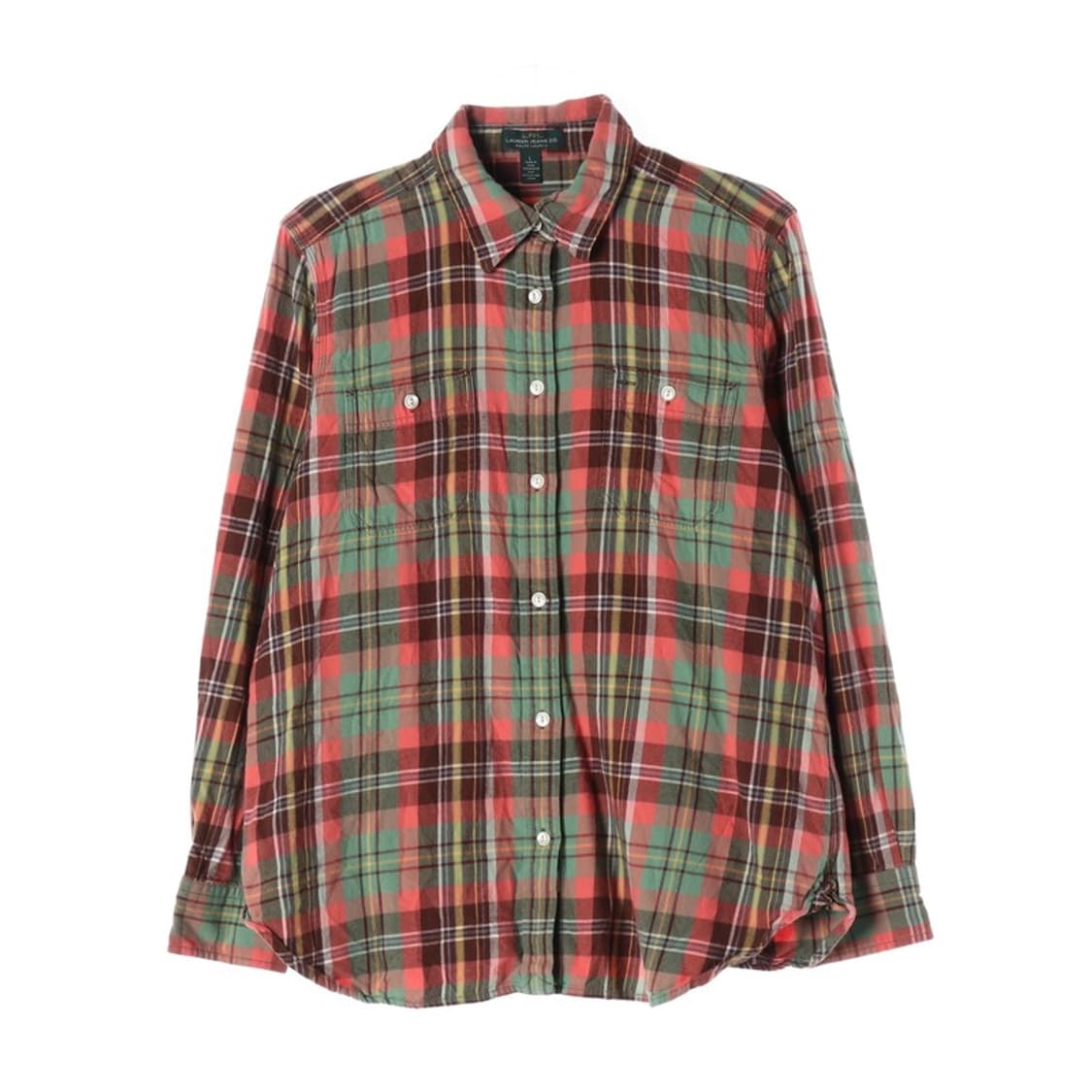 로렌 진스 랄프로렌 빈티지 체크 셔츠 L 상품이미지1