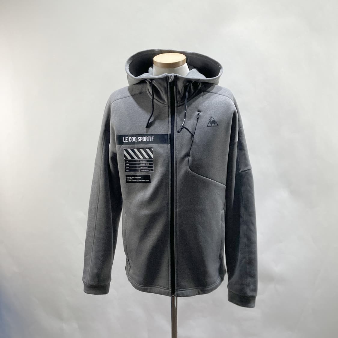 르꼬끄 남성스포츠기모후드집업 그레이 L 상품이미지1
