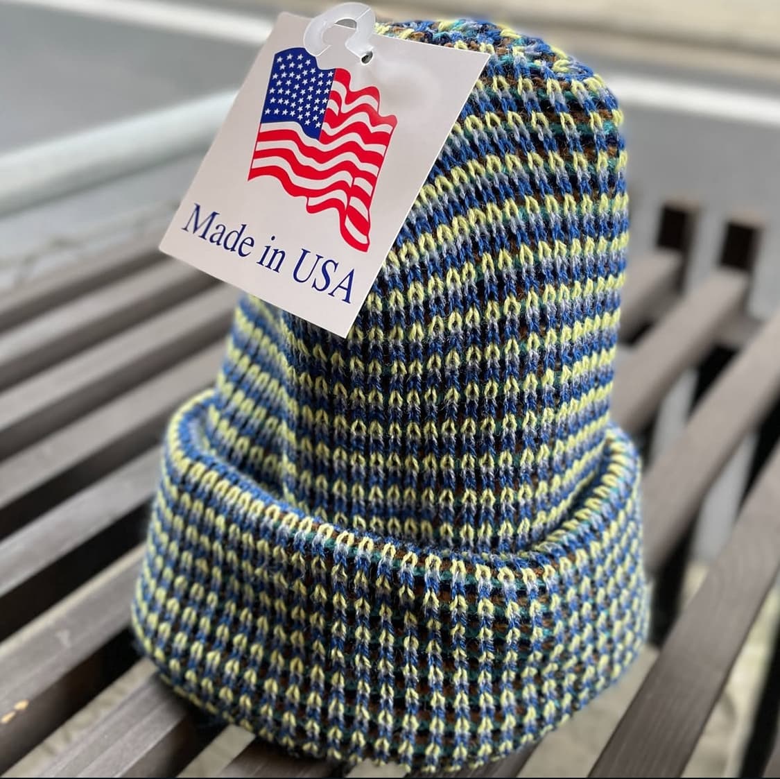 Artex MADE U.S.A 니트 트위드 믹스 비니 모자 상품이미지5