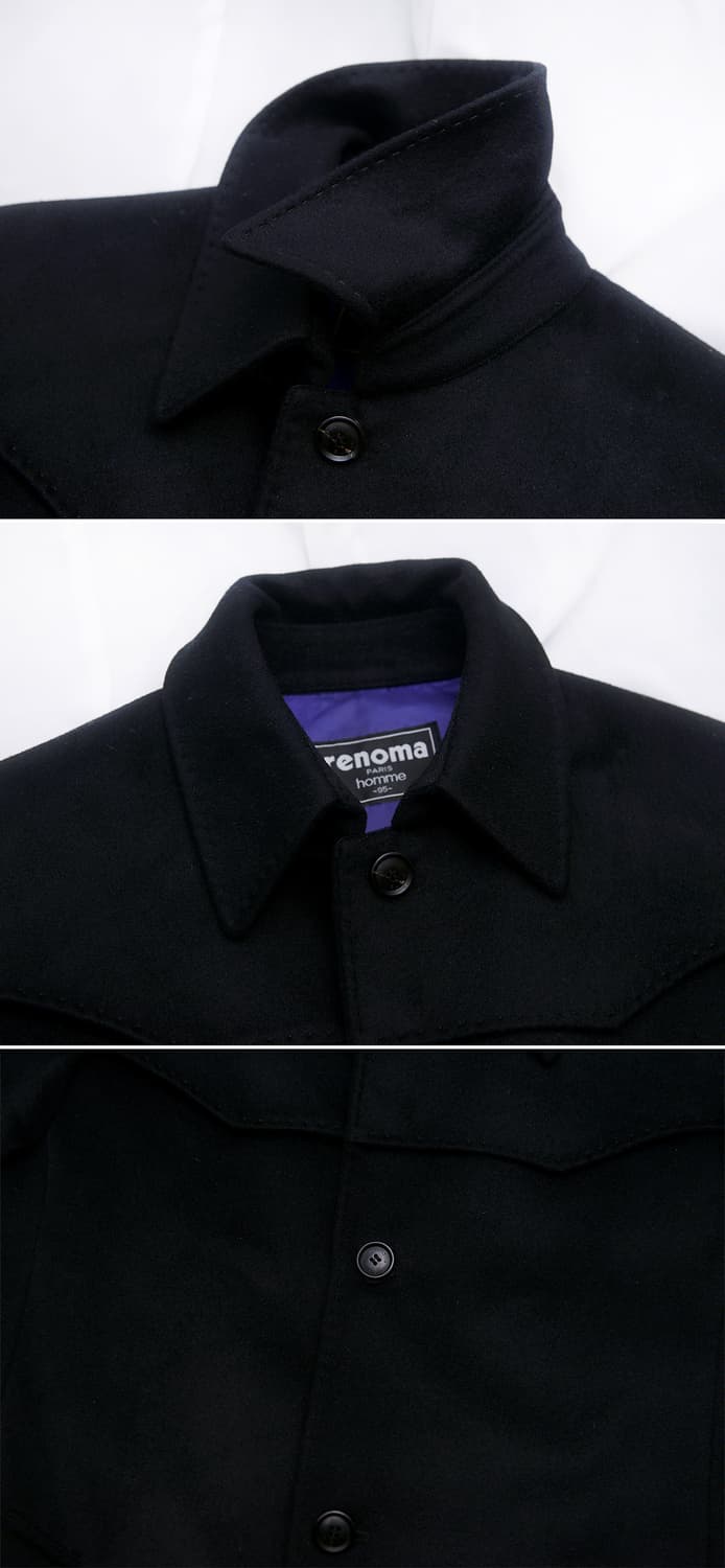 레노마 파리 옴므 퓨어 캐시미어 싱글 발마칸 트렌치 코트 (100+) 상품이미지9