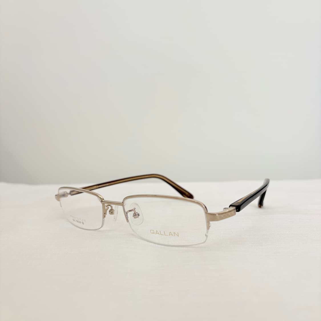 GALLAN 골드 사각 반무테 빈티지안경 상품이미지2