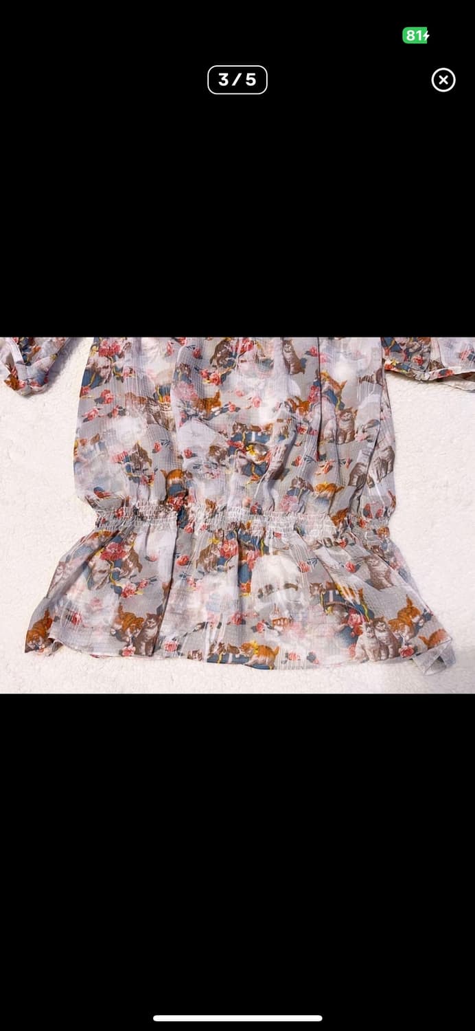 hysteric glamour cat blouse 상품이미지3