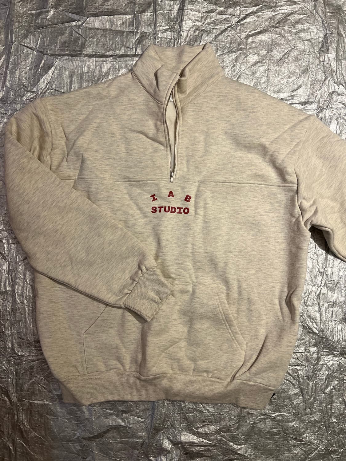 아이앱 하프 집업 M 오트밀 상품이미지1