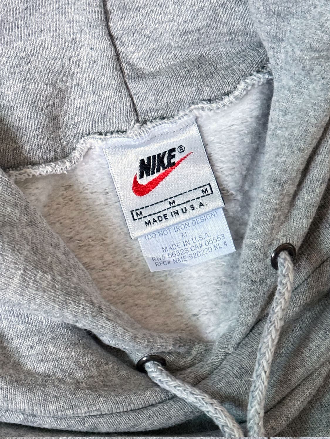 90s USA 나이키 블루 박스 스우시 스웻 후디 (105) 상품이미지3