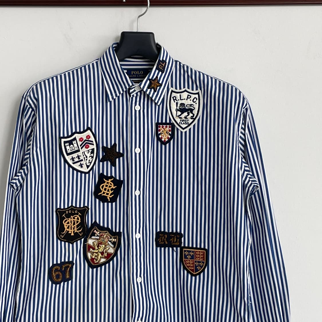 폴로 랄프로렌 패치워크 스트라이프 셔츠 상품이미지6