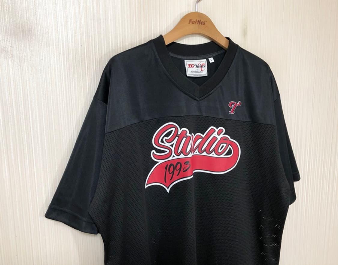 KBO LG트윈스X1993스튜디오 메쉬 져지 티셔츠 블랙 L 상품이미지5