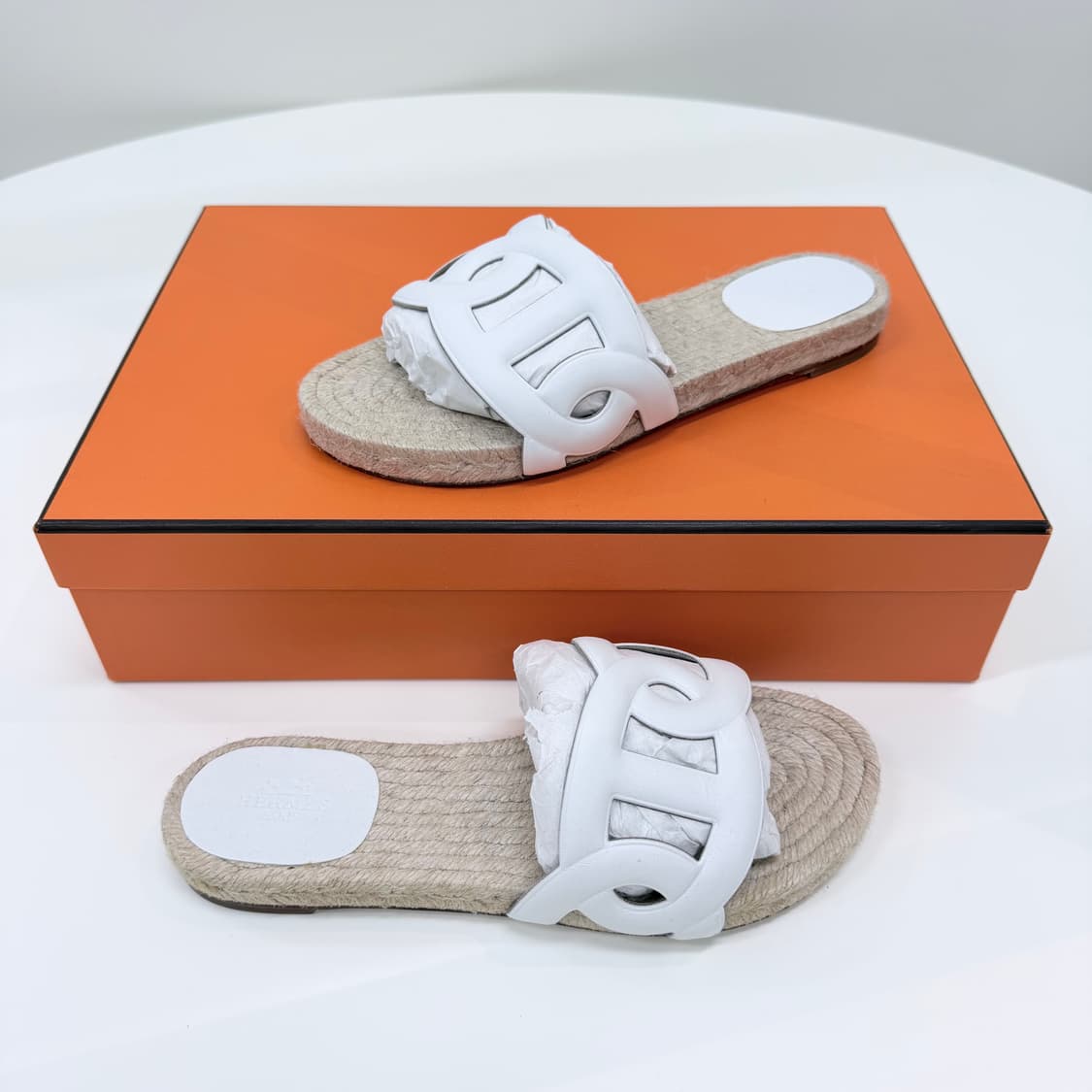 [미사용/230] 에르메스 파모사 에스파듀 나파 여성 샌들 슬리퍼 상품이미지3