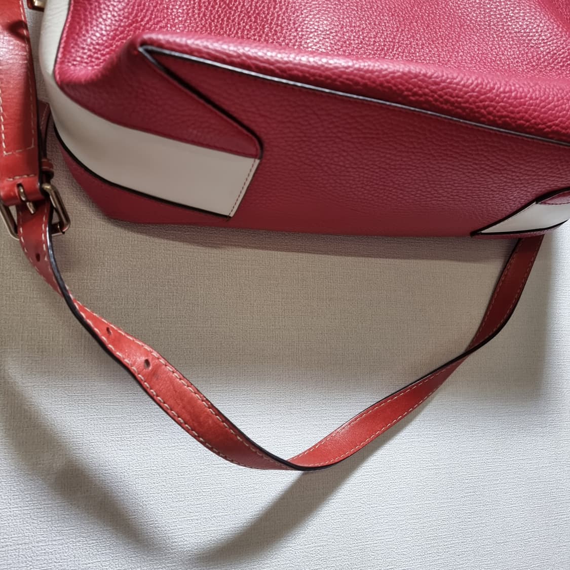 FURLA 훌라 소가죽 핸드백 토트백 숄더백 가방 - 상태훌륭 상품이미지4