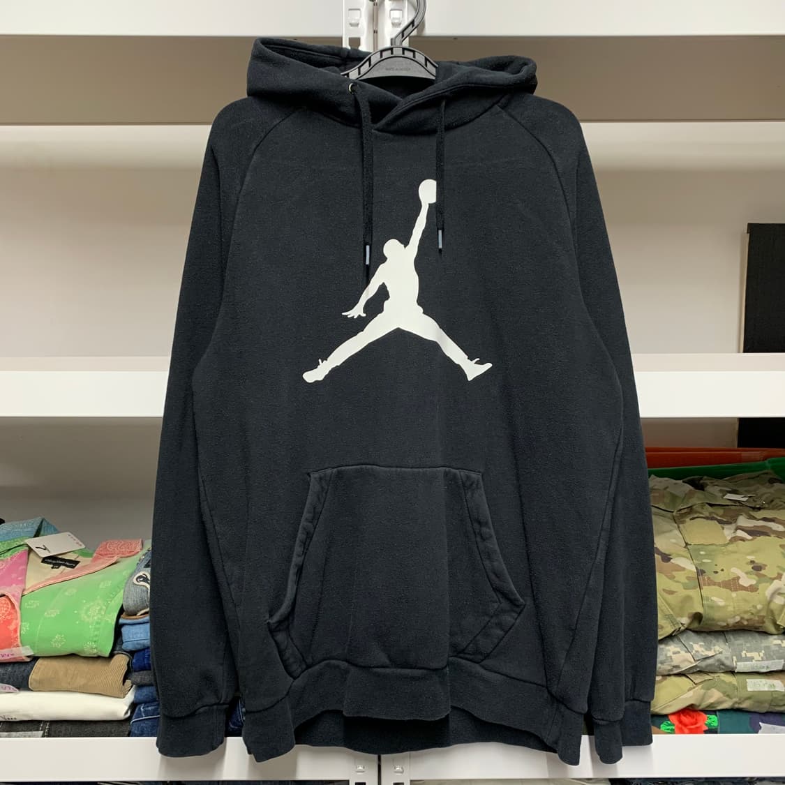 [M] 나이키 에어조던 점프맨 프린팅 래글런 후디 상품이미지2