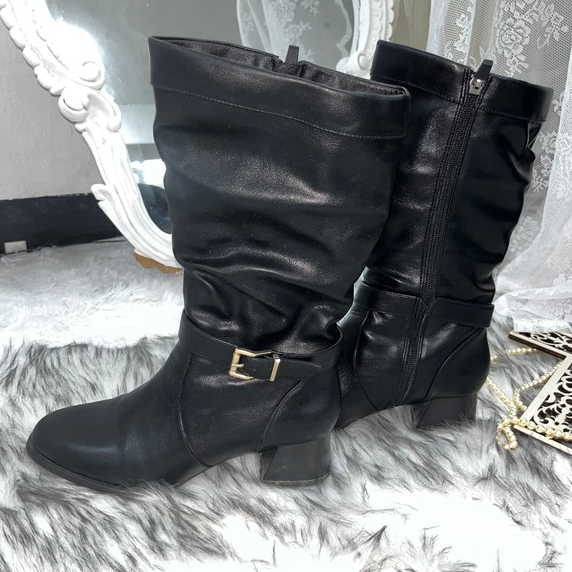 빈티지 블랙 부츠 상품이미지3