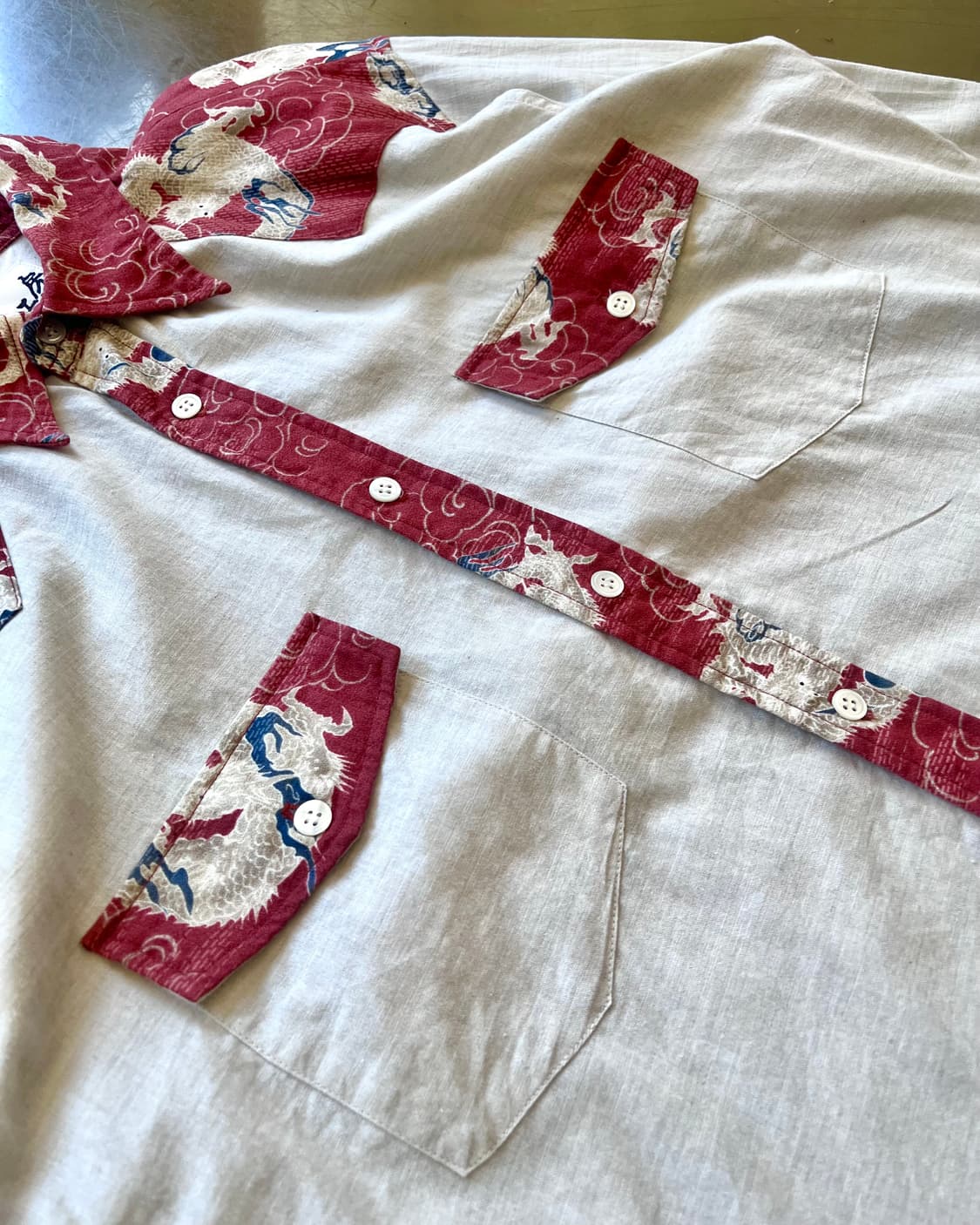 やゝか工房 Japan Oriental Dragon Art Shirt 상품이미지5
