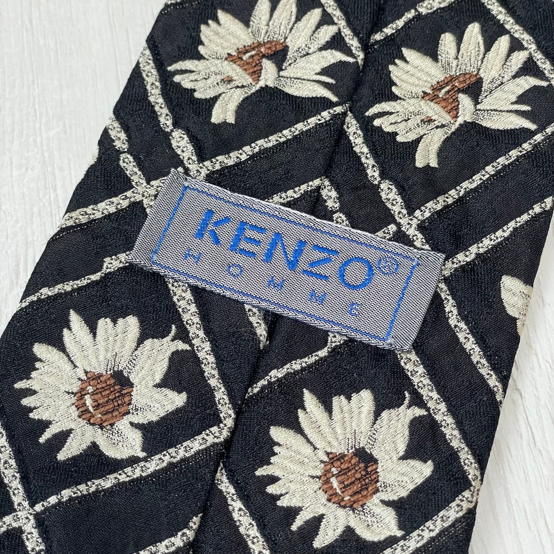 KENZO 겐조 플라워쟈가드 실크타이 상품이미지5