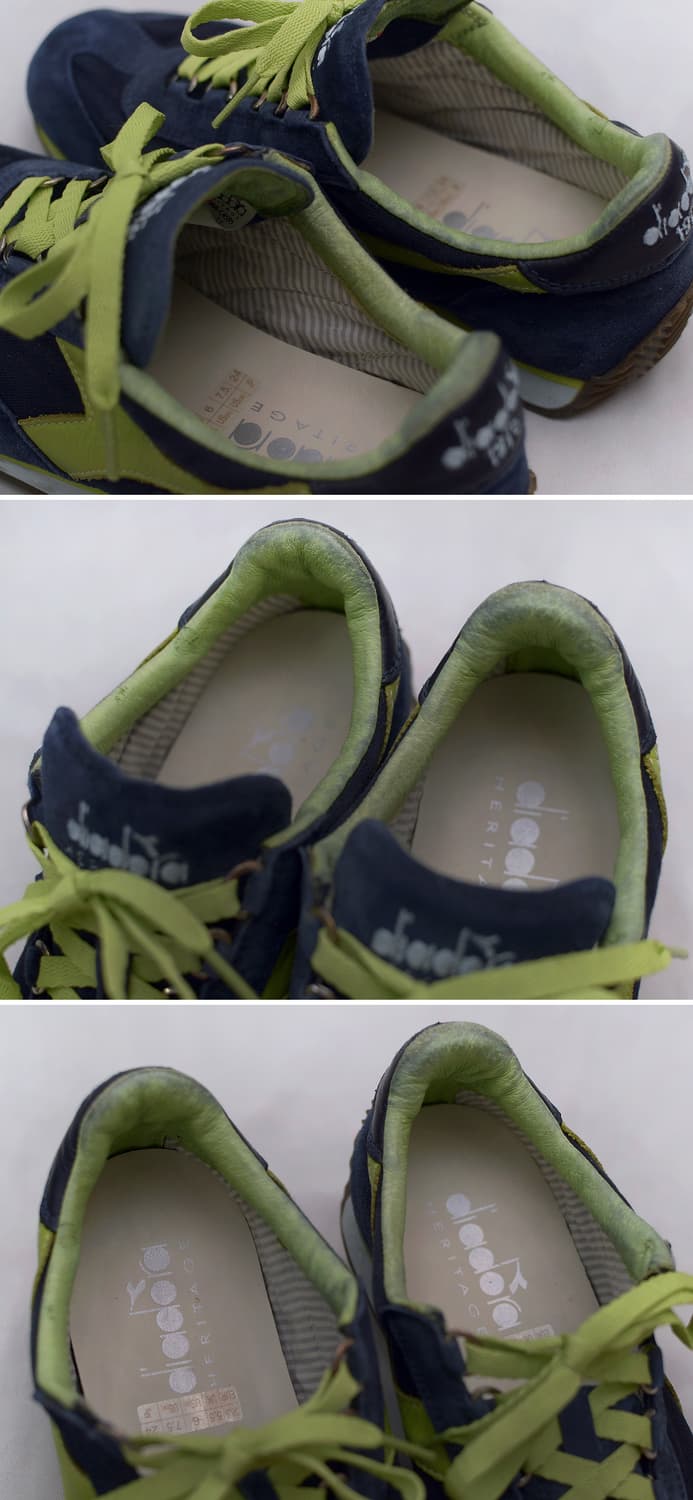 미착용) 디아도라 헤리티지 스톤워시 레더 스니커즈 (US6 / 240) 상품이미지6