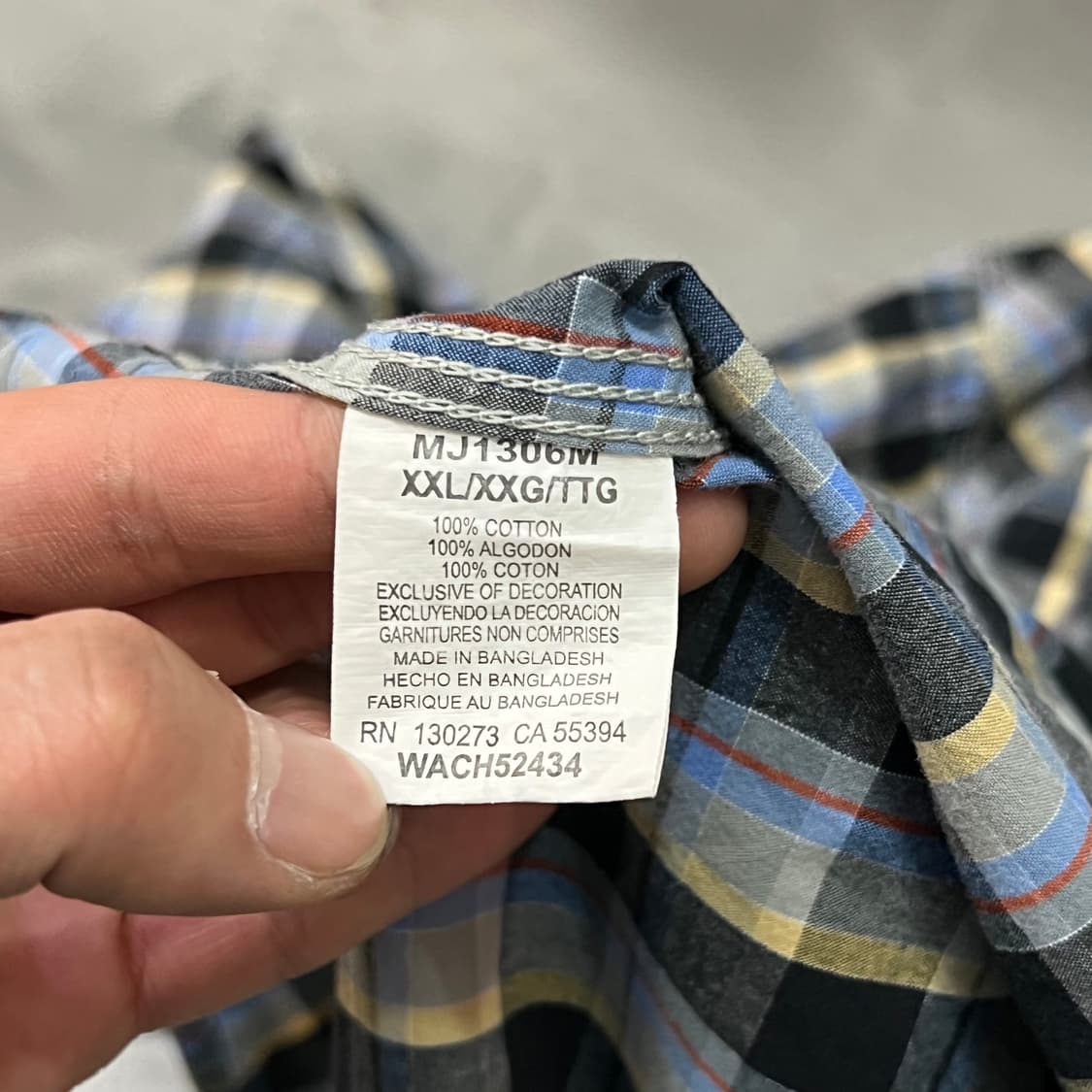  랭글러 체크 웨스턴 셔츠 y16105 상품이미지7