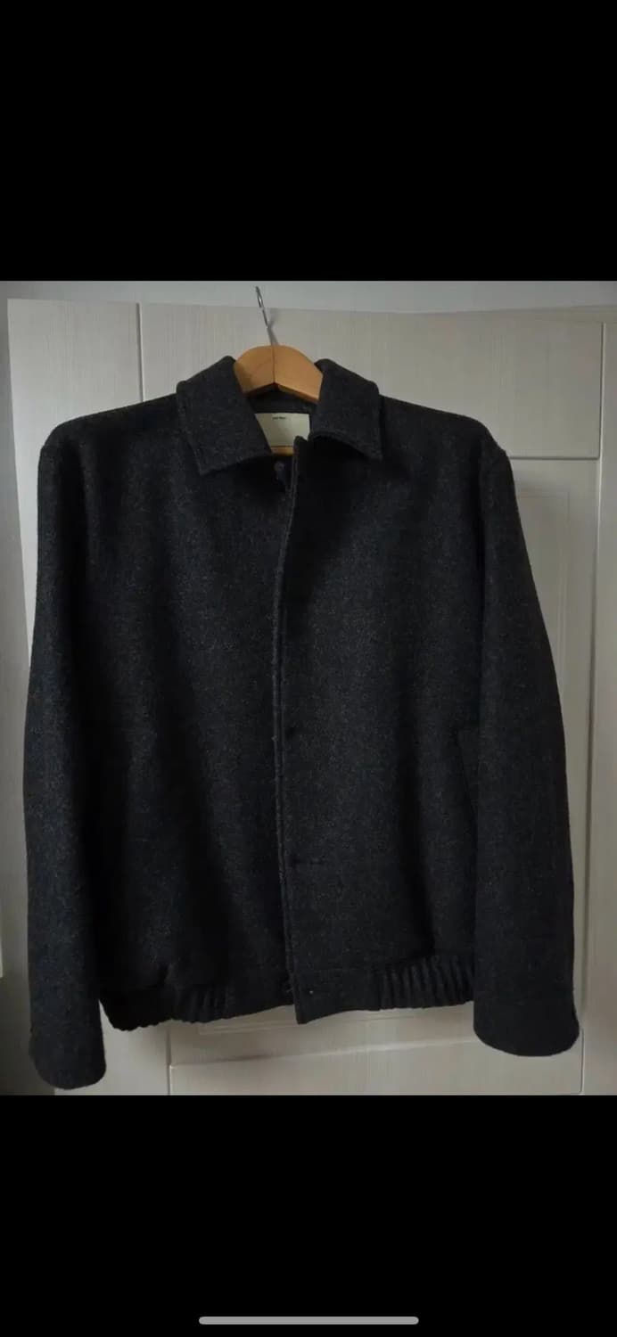 포터리 멜튼울 블루종 2사이즈 멜란지그레이 상품이미지1