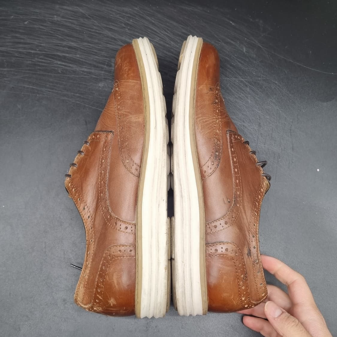 미소페프리페 남성윙팁구두 실사이즈265 상품이미지5