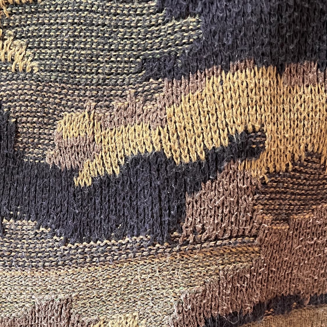 아카이브 폴로 랄프로렌 멀티 스트럭쳐 자카드 코튼/실크 카모 헨리넥 상품이미지6