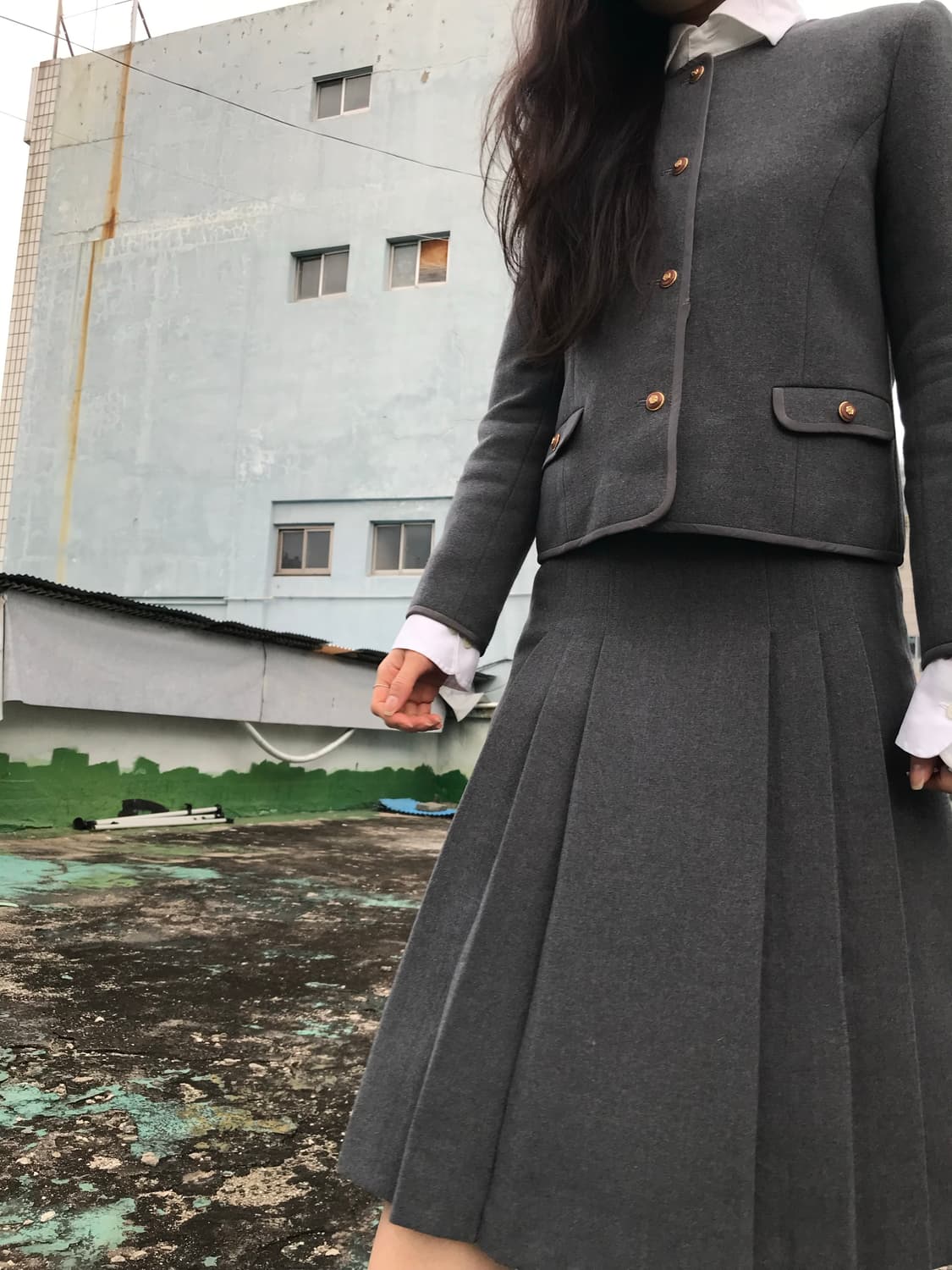 그레이 클래식 울 자켓 상품이미지6