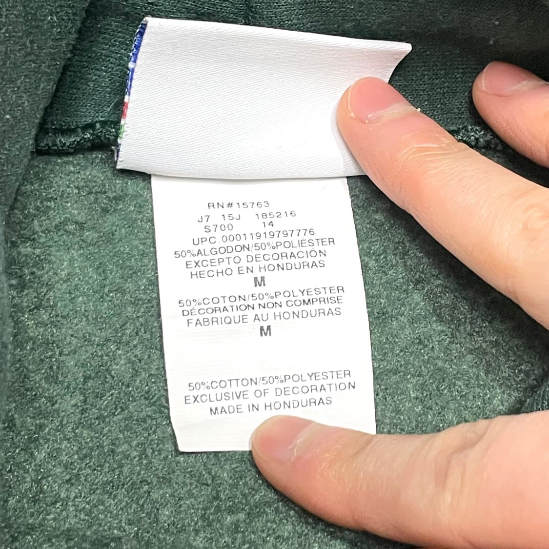 챔피온 딥그린 기모 후드티셔츠 남성M 상품이미지5