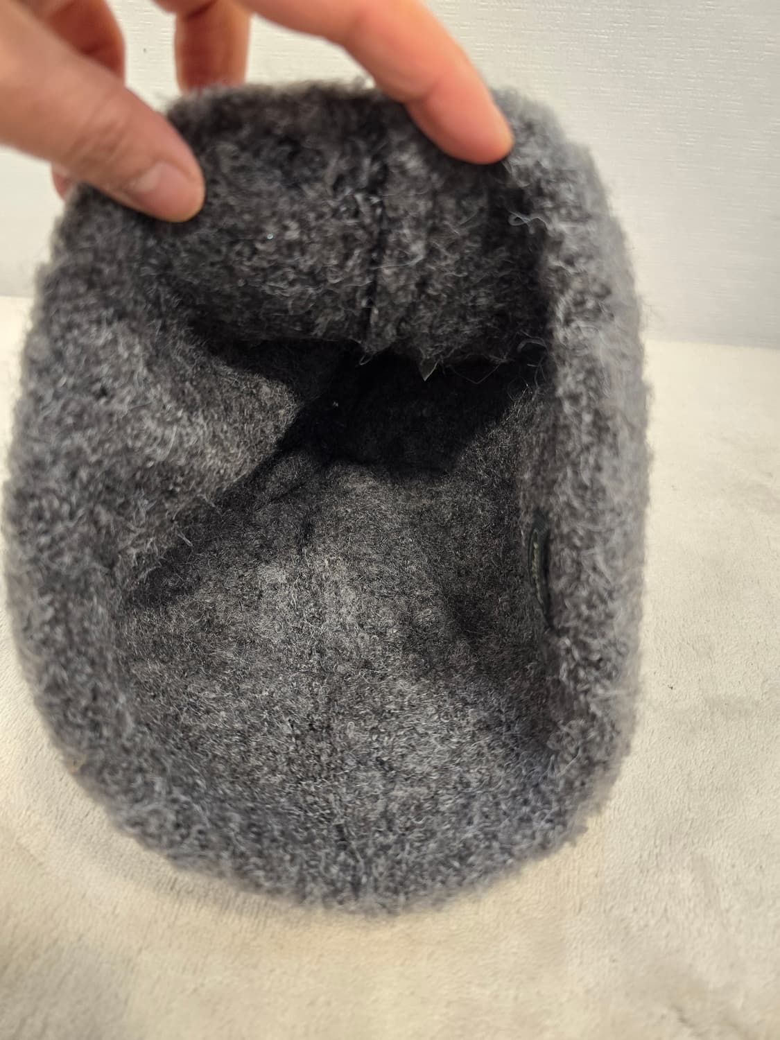 더바넷 차콜 부클 니트 비니 상품이미지7