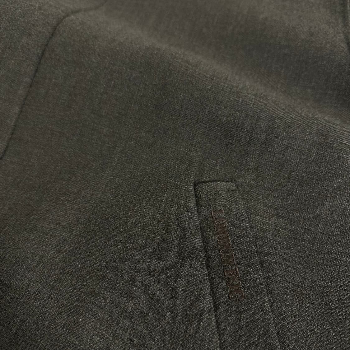 105 런던포그 다크브라운 체크배색 스윙탑 자켓 상품이미지3