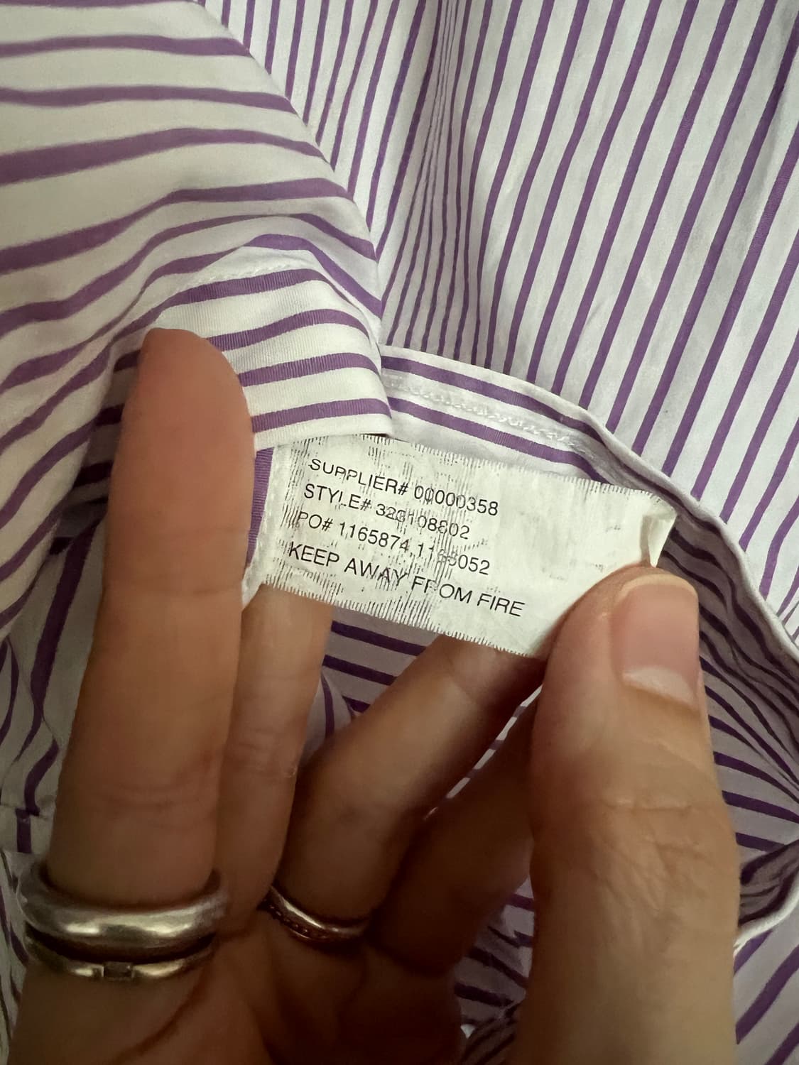 Ralph Lauren Purple Striped Shirt (Size 상품이미지4