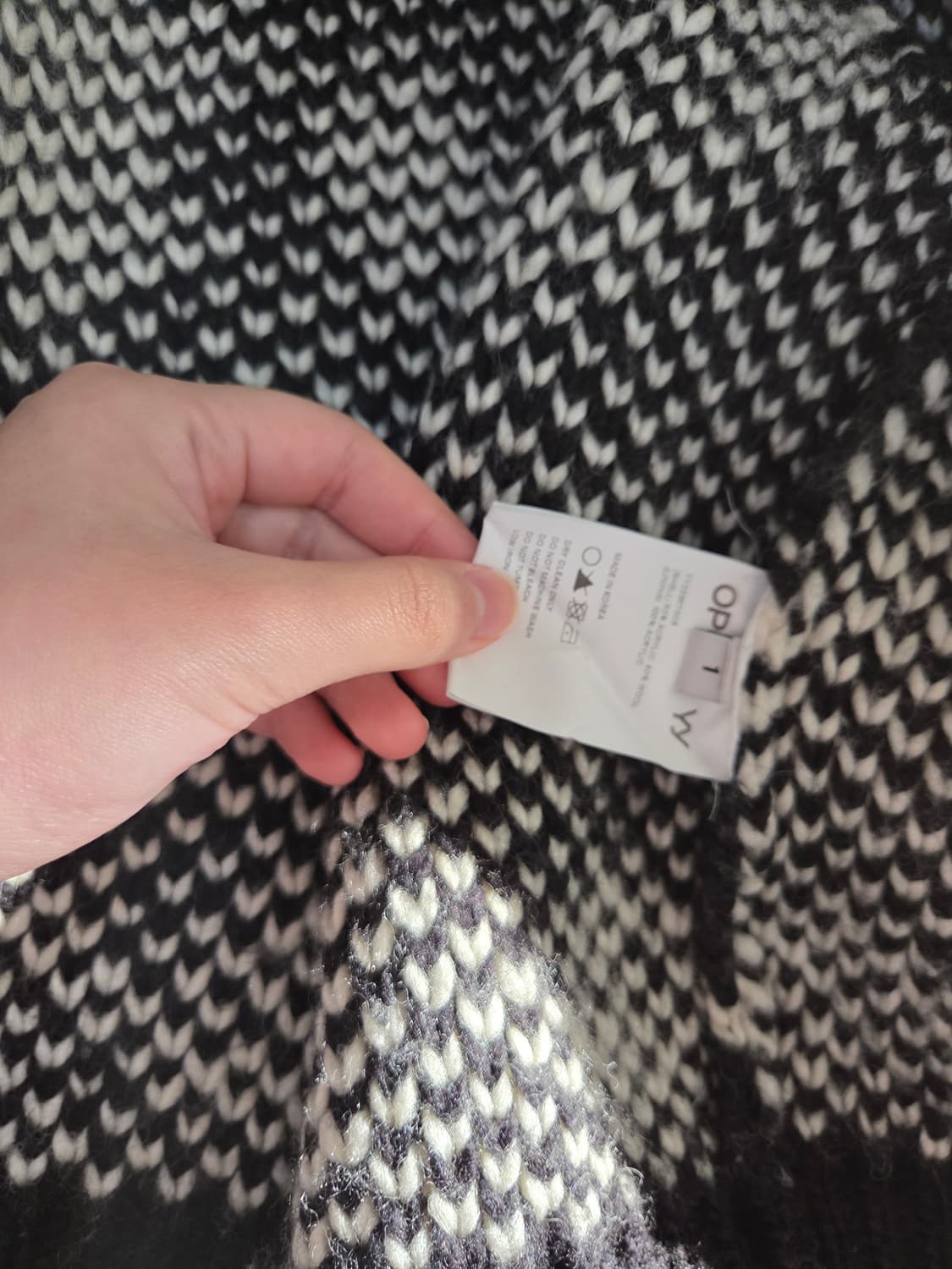 오픈와이와이 카리나 자카드 니트집업 오픈프로덕트 코위찬 상품이미지4