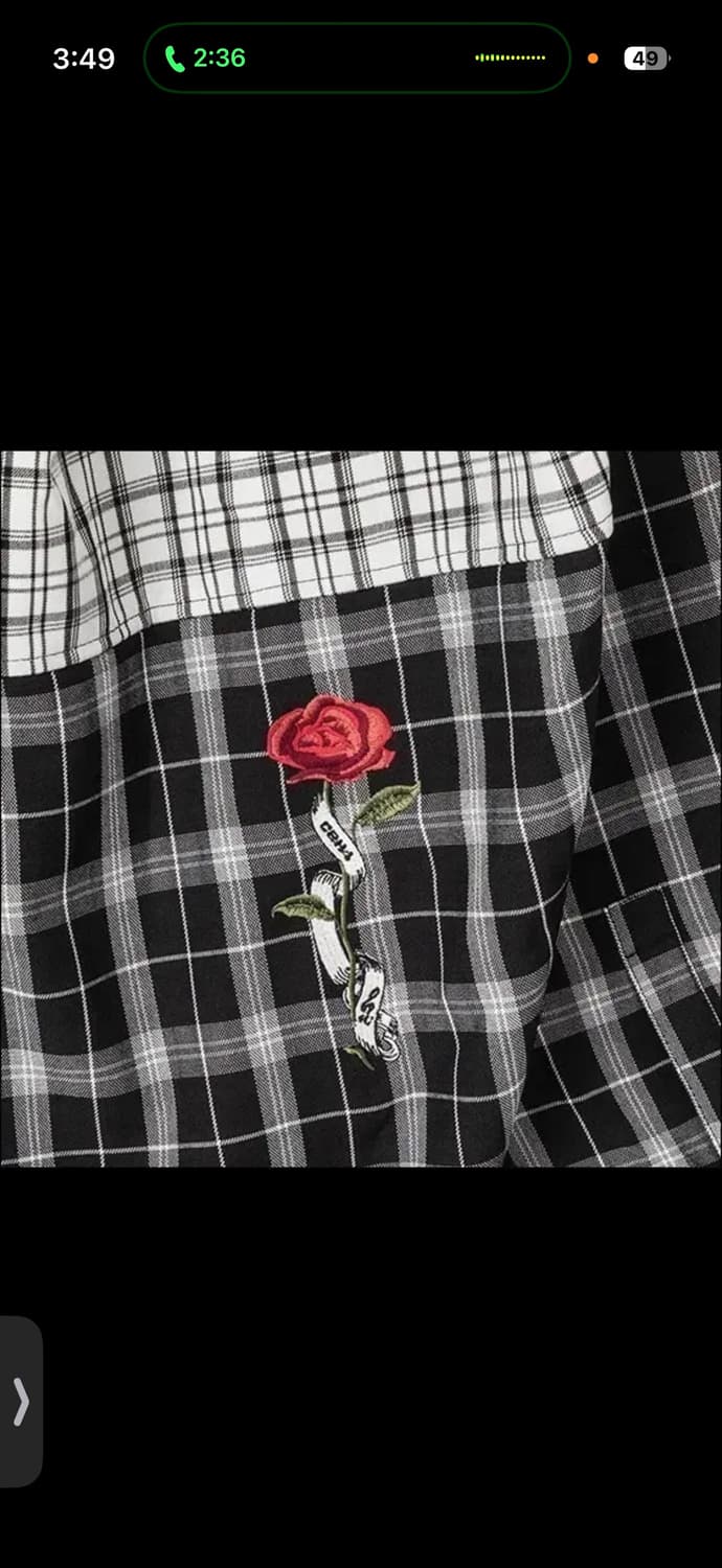 C2H4 오버사이즈 투톤 블랙&화이트 플란넬셔츠/ M 상품이미지4