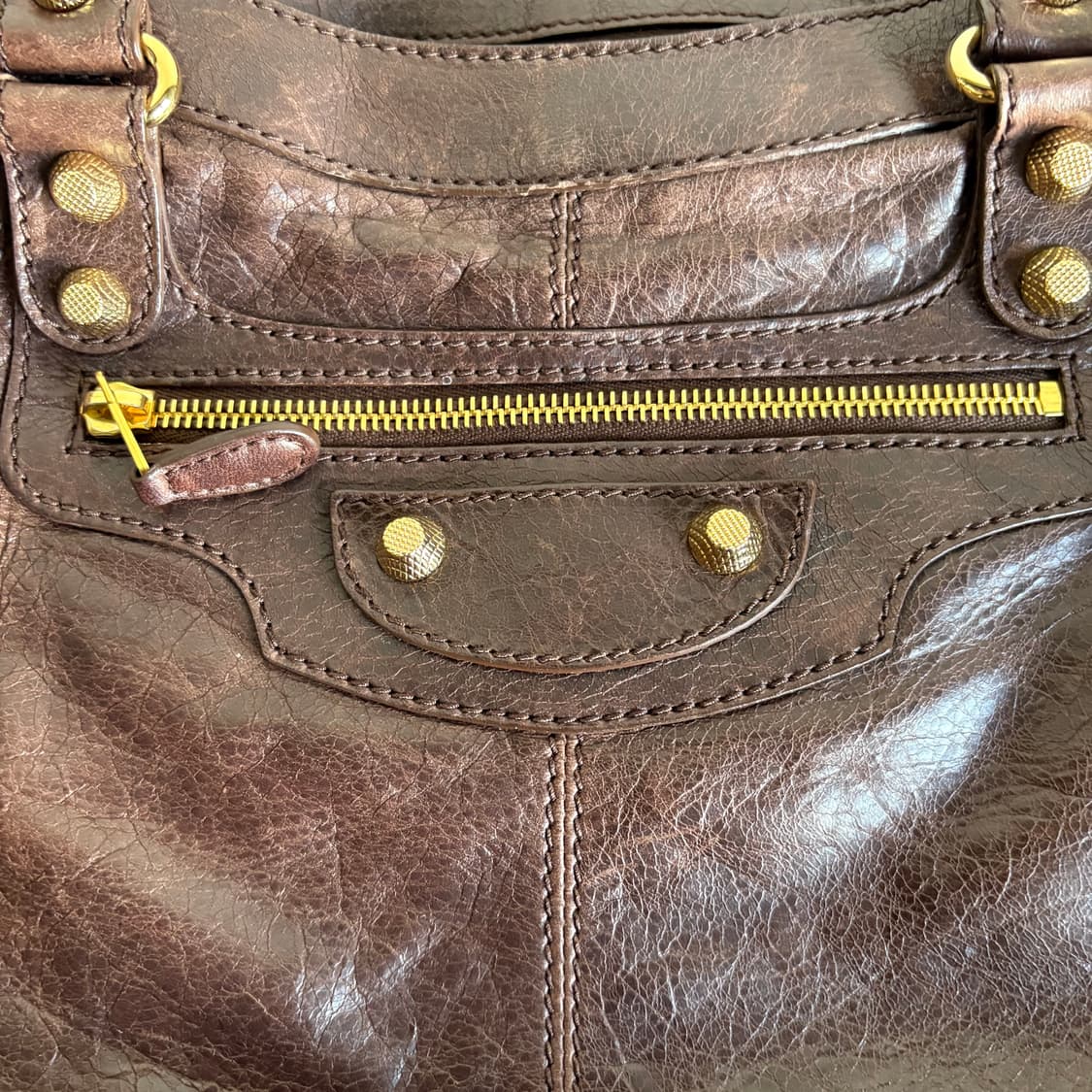 발렌시아가 시티 모터백 브라운 상품이미지3