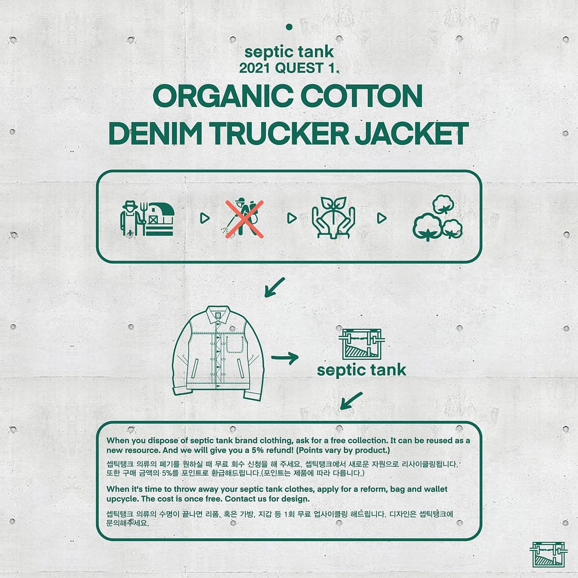 셉틱탱크 쿠로키 오가닉 코튼 트러커 L  상품이미지9