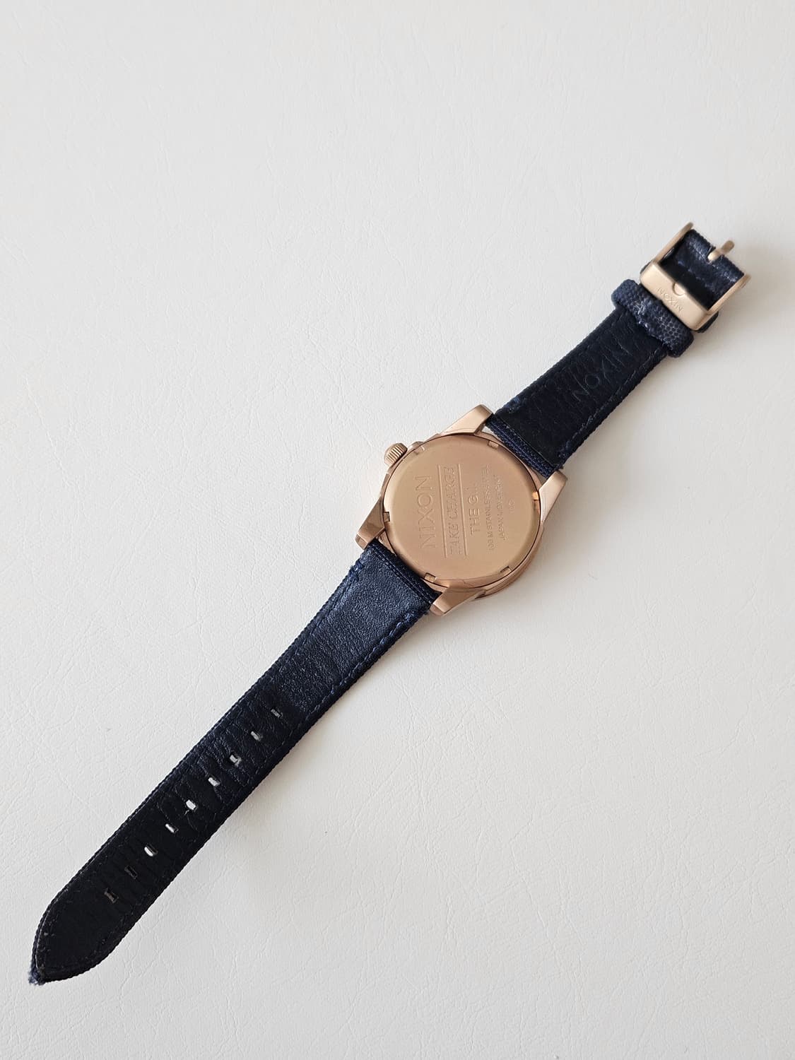 Nixon 닉슨 골드 프레임 네이비 시계 상품이미지5