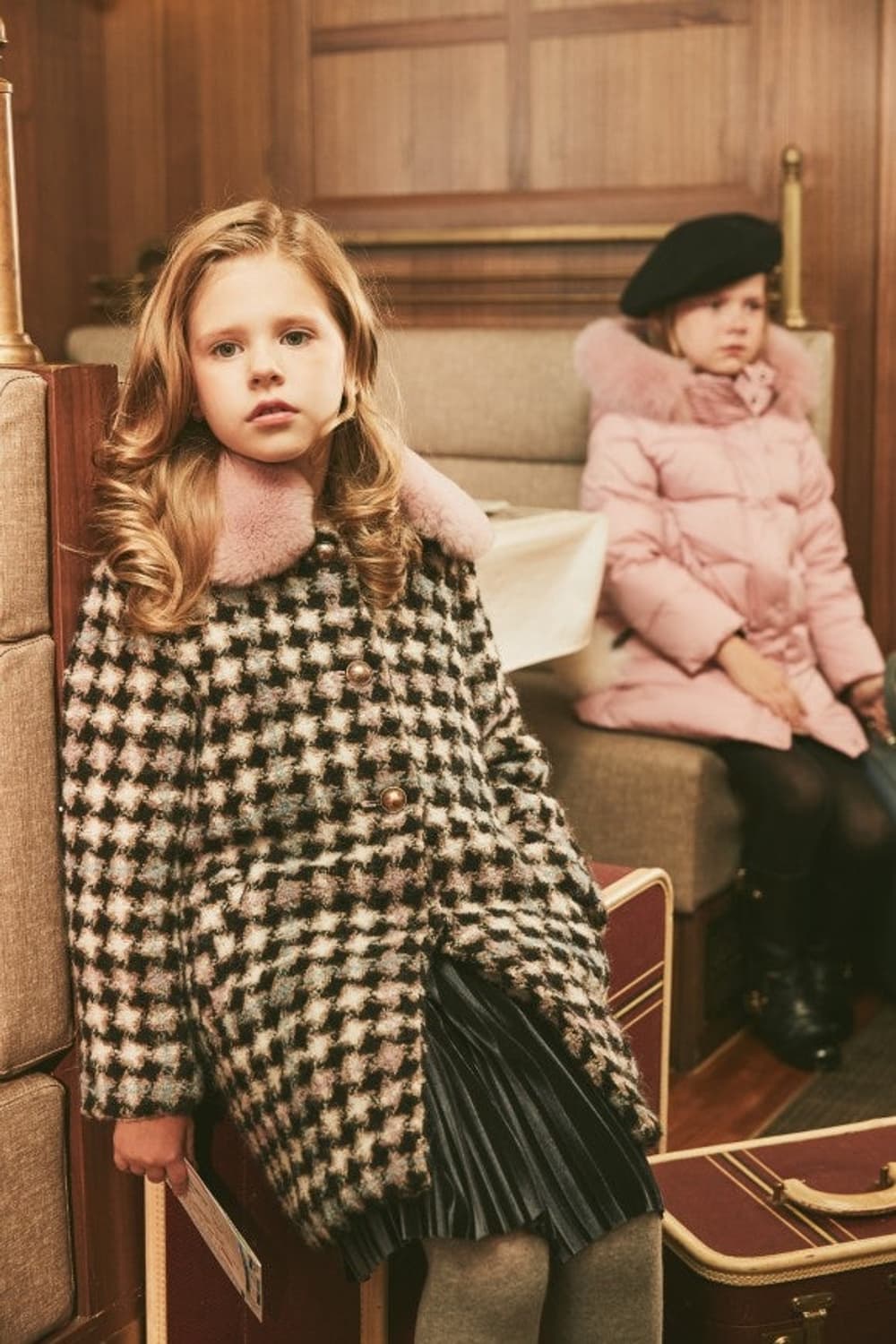 [130] 닥스 키즈 트위드 모직 코트  상품이미지2