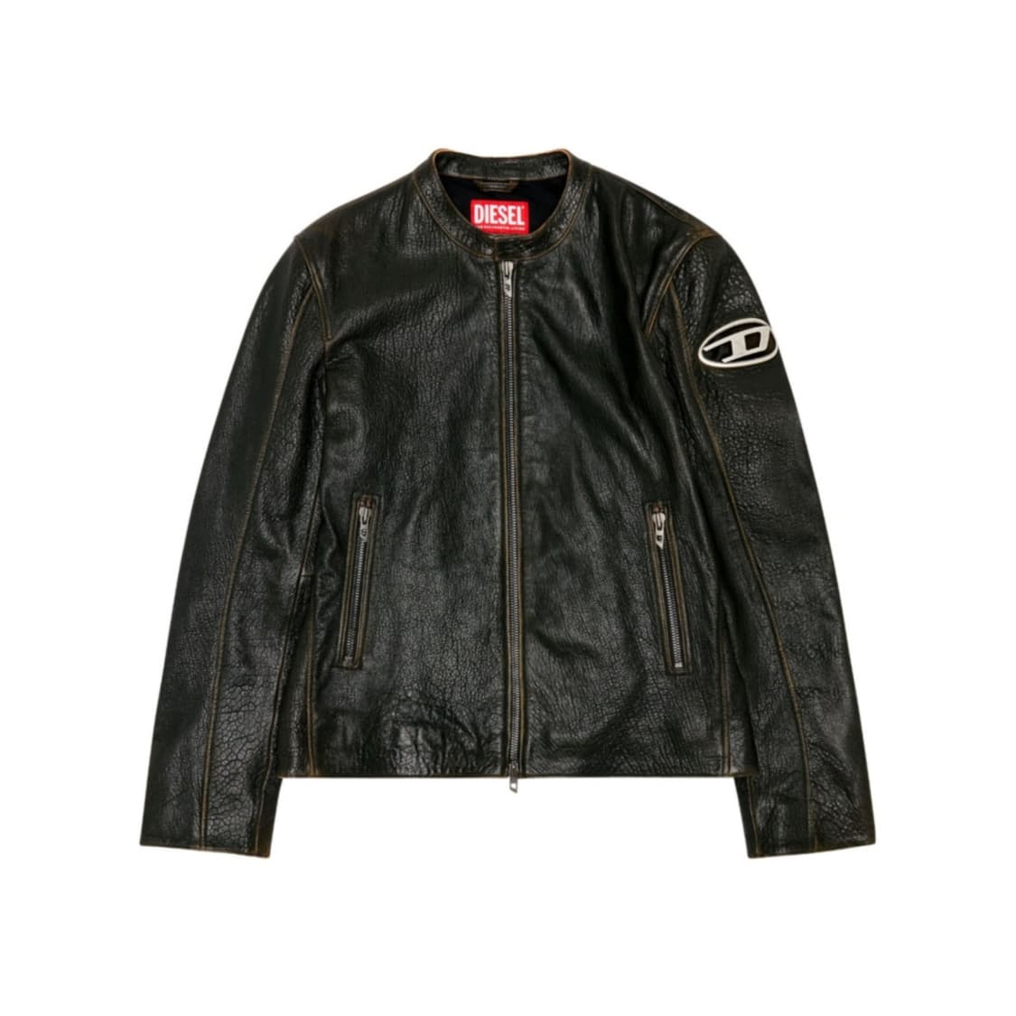 [48] 디젤 L-코브 레더 바이커 자켓 상품이미지1