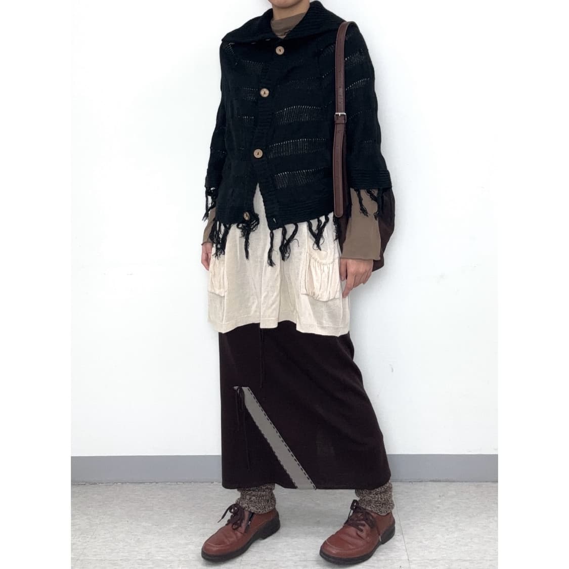 빈티지 브라운 목폴라 롱슬리브 이너 상품이미지8