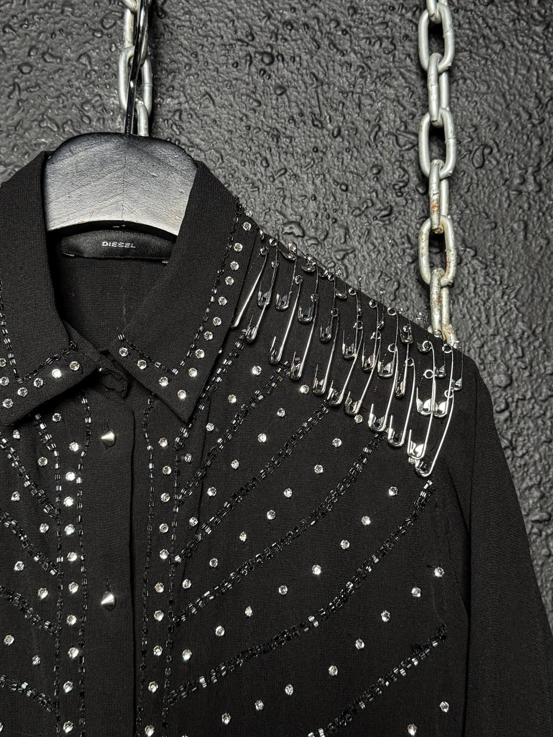DIESEL 2015 - Stud & Safety Pin Shirts  상품이미지7
