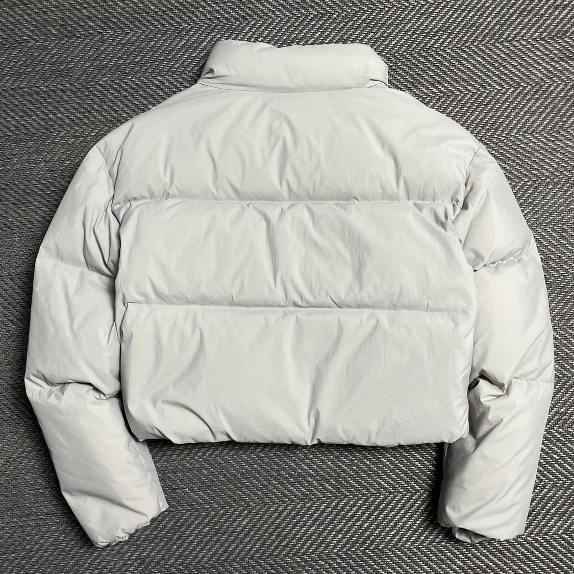 코드그라피 우먼스 덕 다운 푸퍼 크롭 패딩 그레이o 5101 상품이미지5