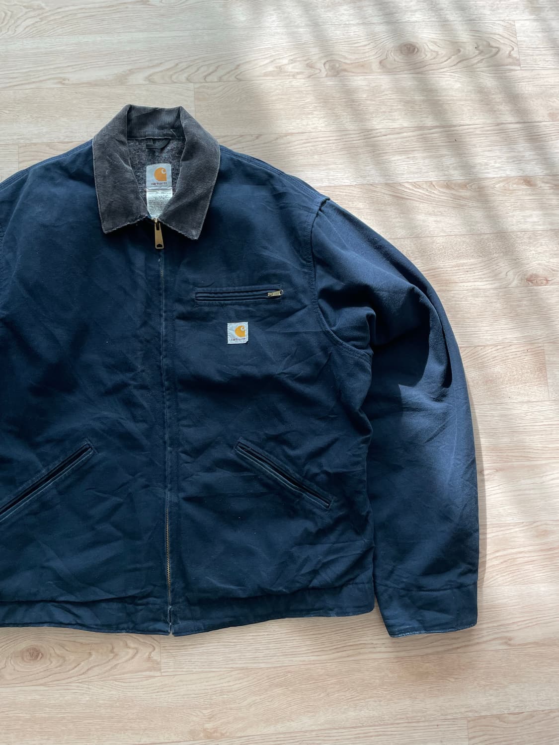 칼하트 j01(48)  디트로이트자켓 네이비컬러 상품이미지6