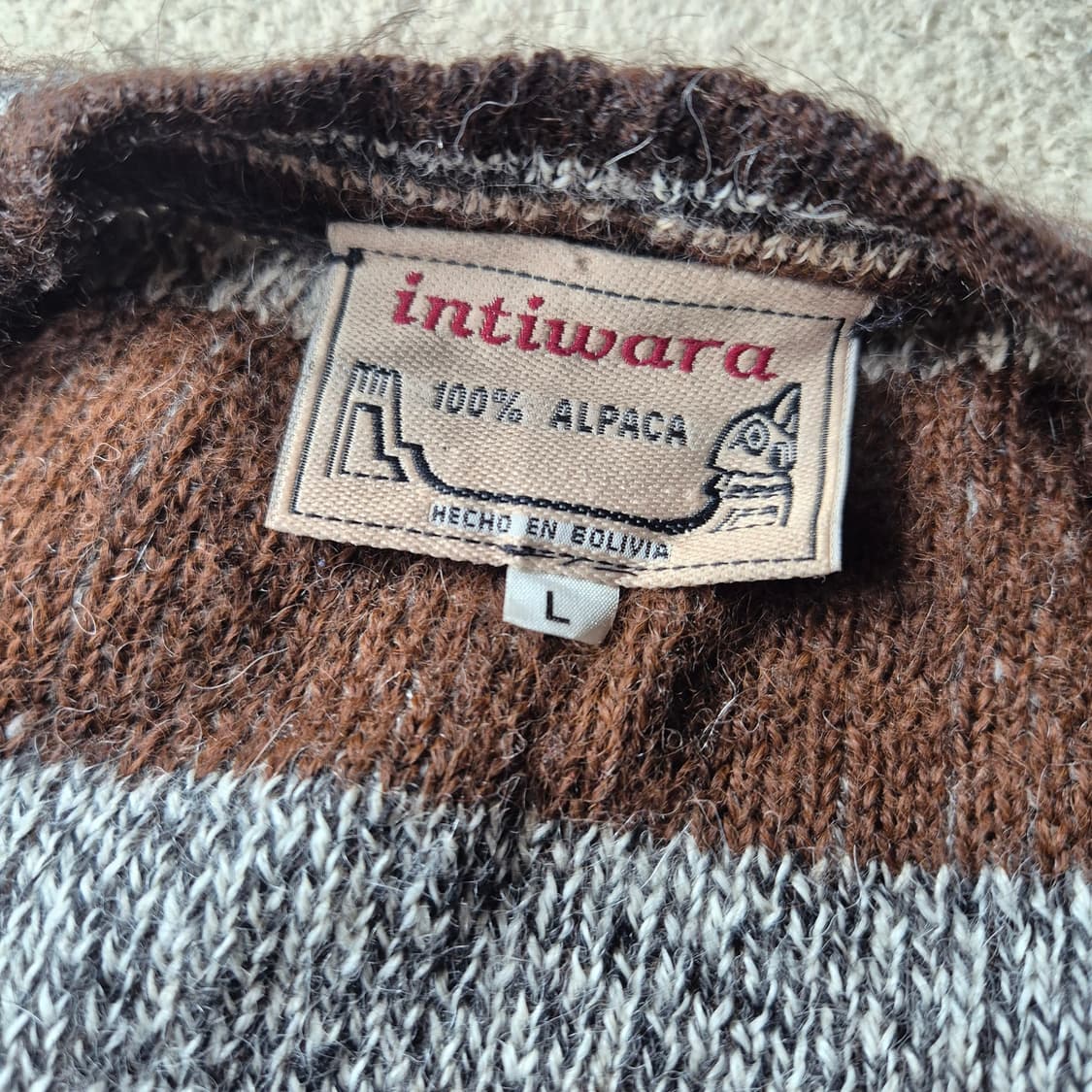 볼리비아산 알파카 가디건 상품이미지5