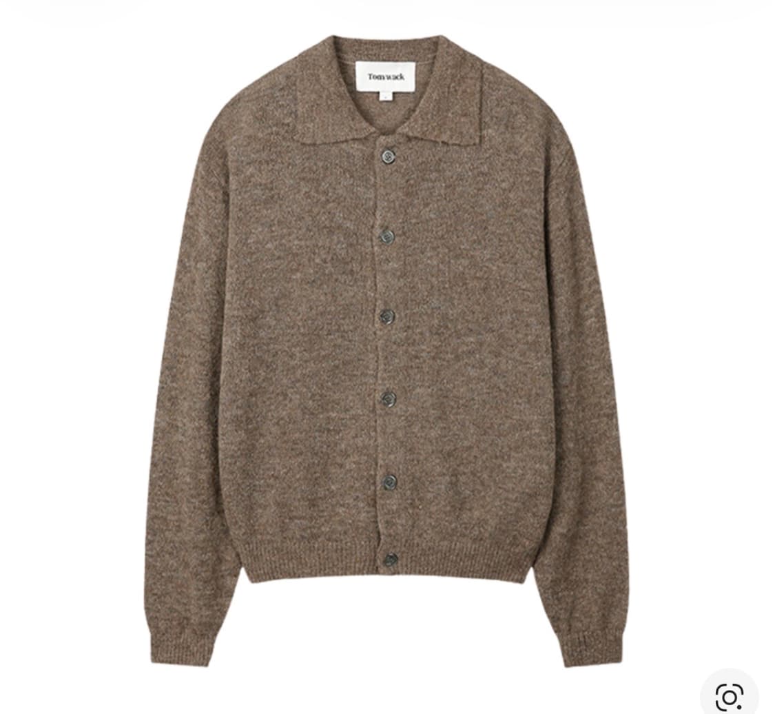 (L) 토니웩 모헤어 칼라 가디건 멜란지 베이지 상품이미지1
