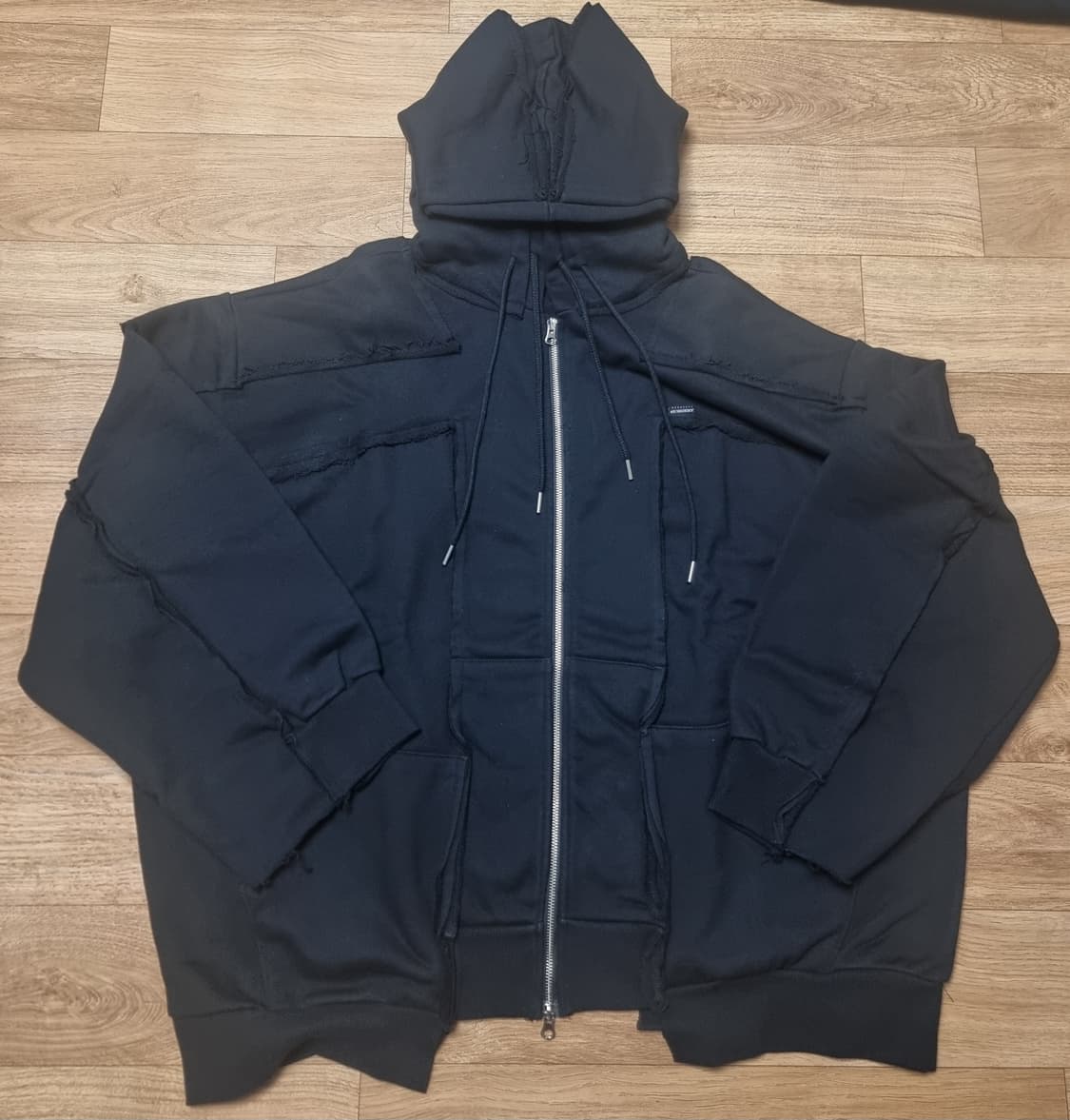 [OS] 써저리 리메이크 오버 후드 자켓 블랙 상품이미지2