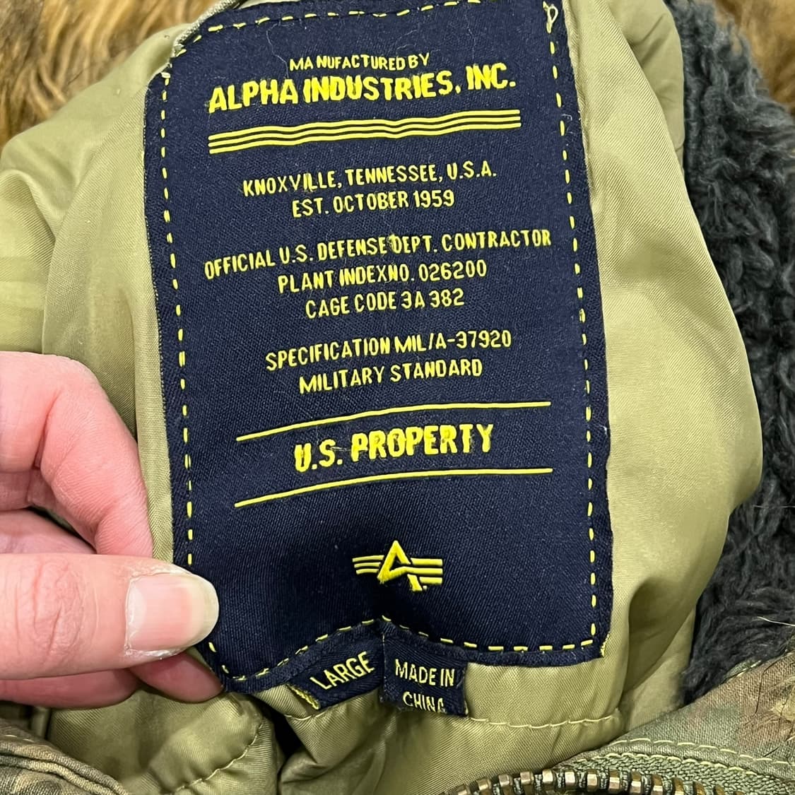 알파인더스트리 카모 n3b 파카 s08805 상품이미지7