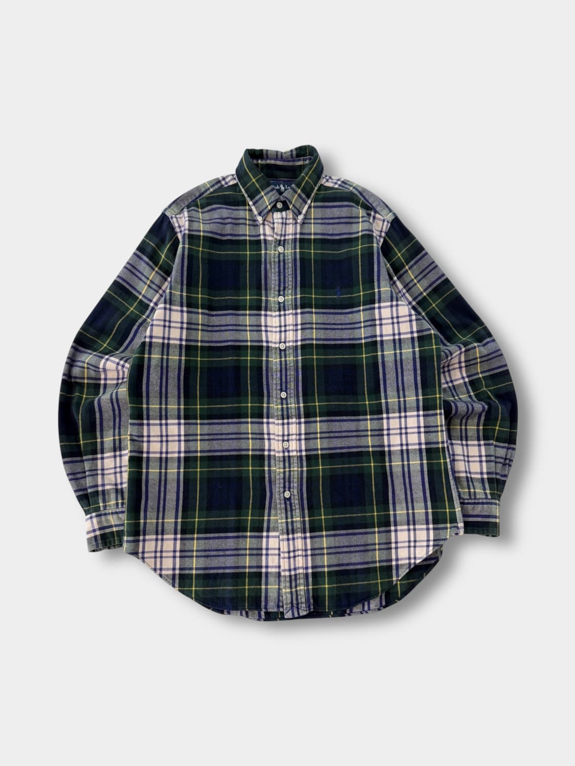 폴로 랄프로렌 루즈핏 플란넬 울 체크 셔츠 상품이미지1