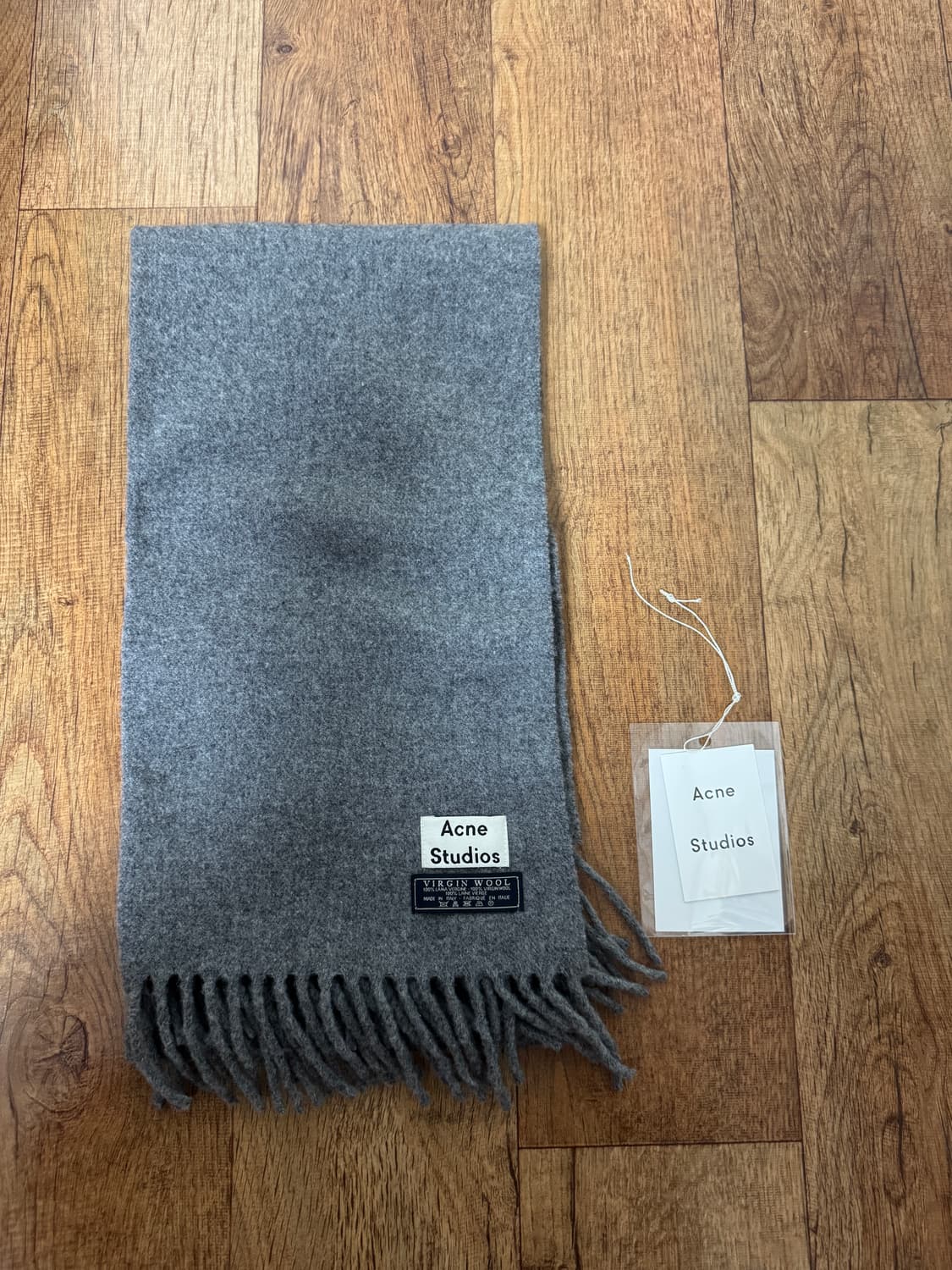 [네로우] 아크네스튜디오 머플러 구형탭 멜란지그레이 상품이미지1