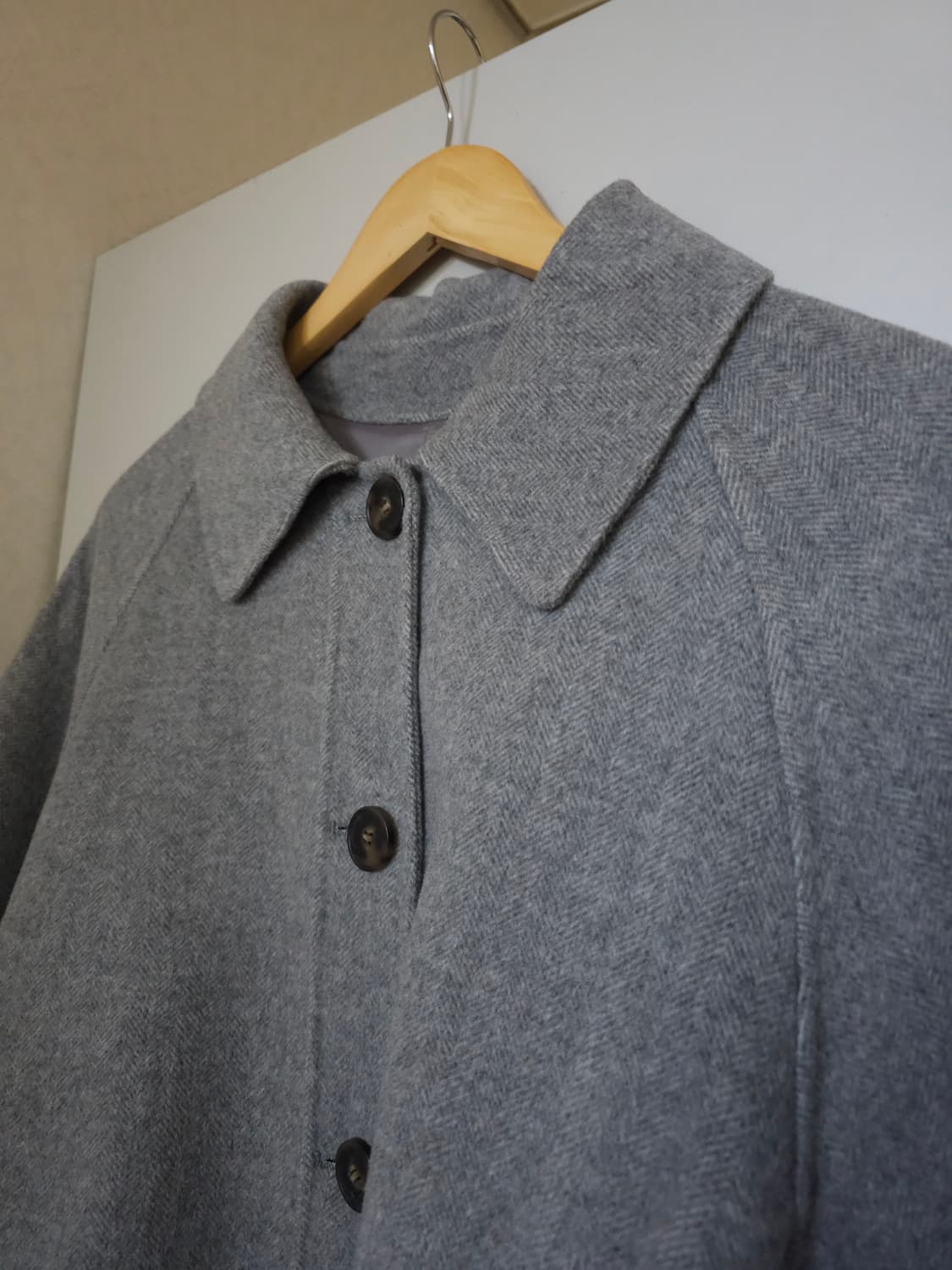 온앤온 양모 핸드메이드 하프코트 상품이미지2