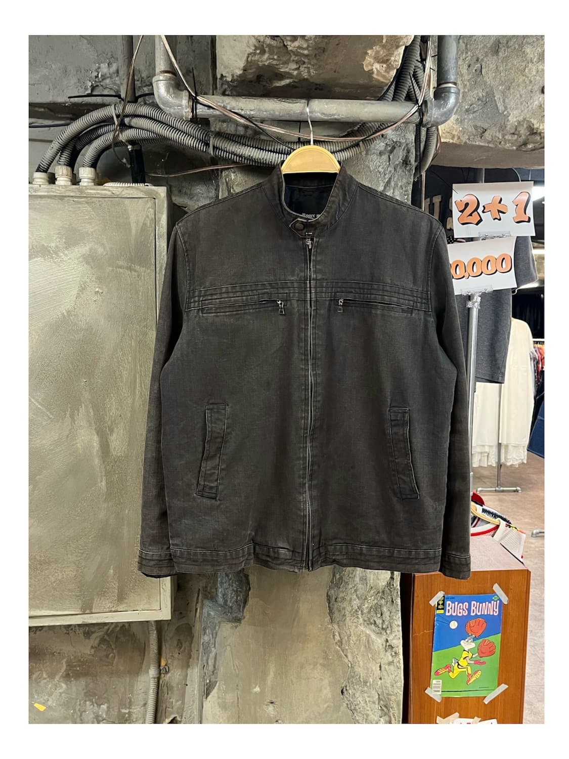 빈티지 라이더 자켓 브라운 #csz3988 상품이미지1