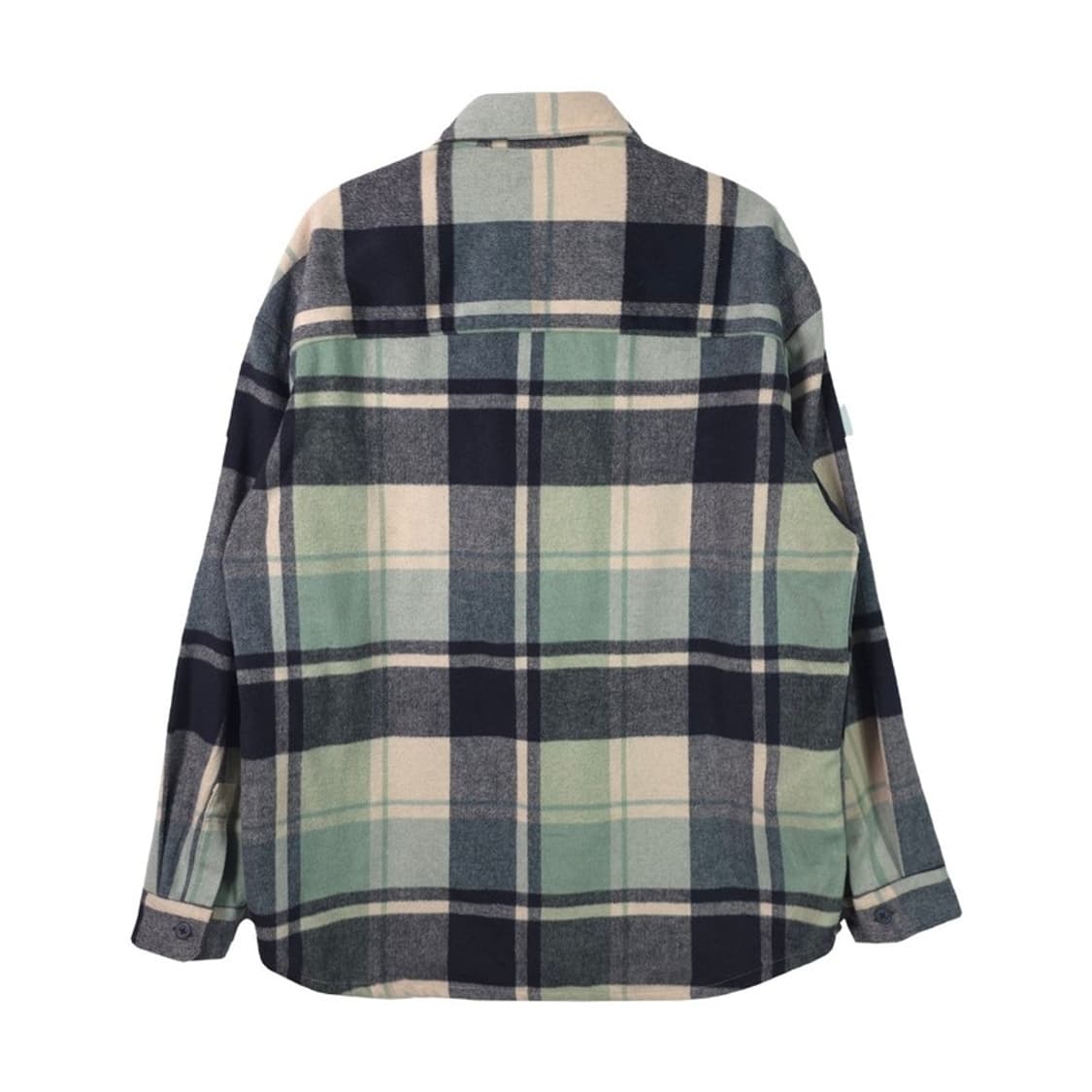 R.ZIOZIA 지오지아 울 블렌드 오버핏 그린 타탄 체크 셔츠 105 상품이미지2
