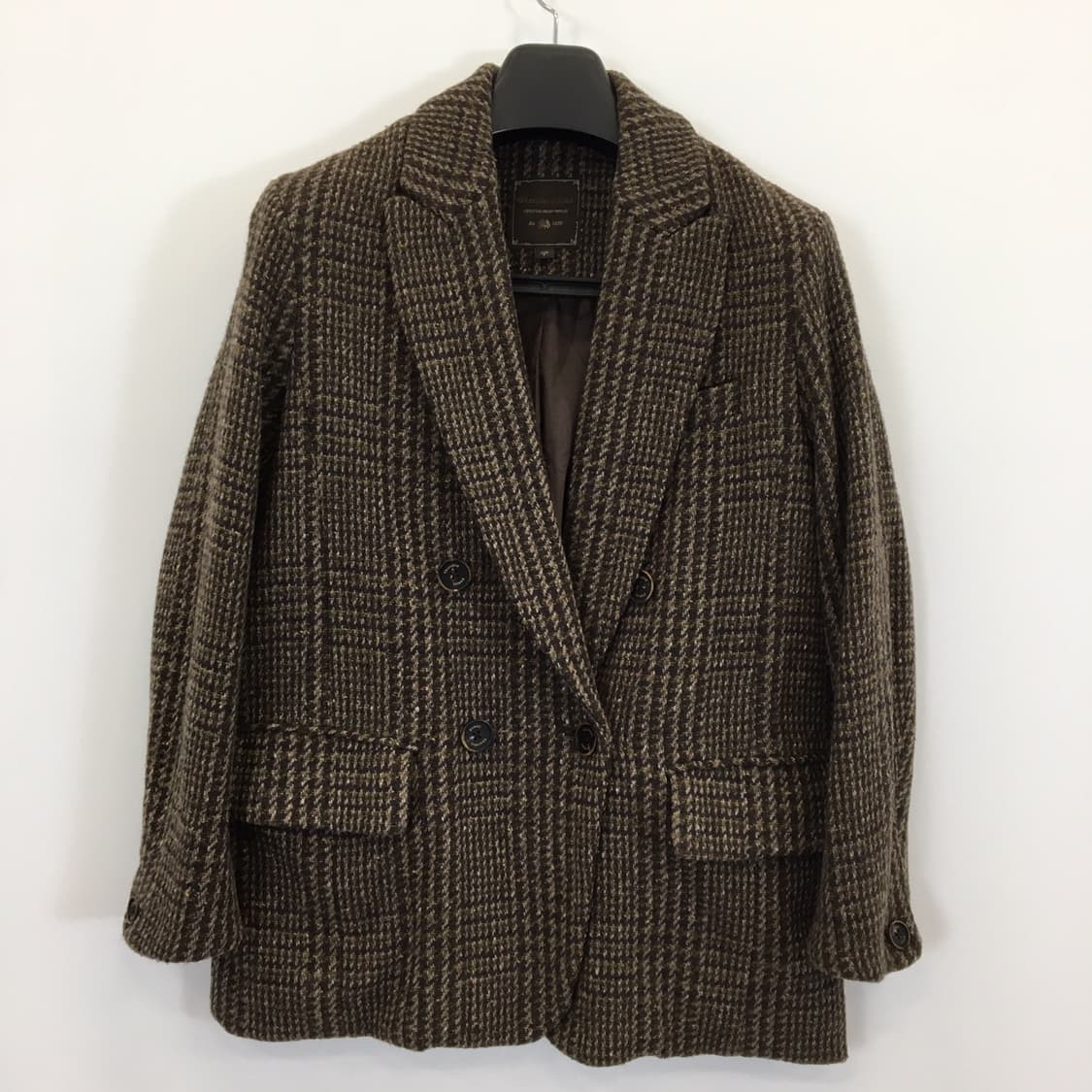 써스데이아일랜드 코쿤 실루엣 앙고라 더블자켓 85  상품이미지1